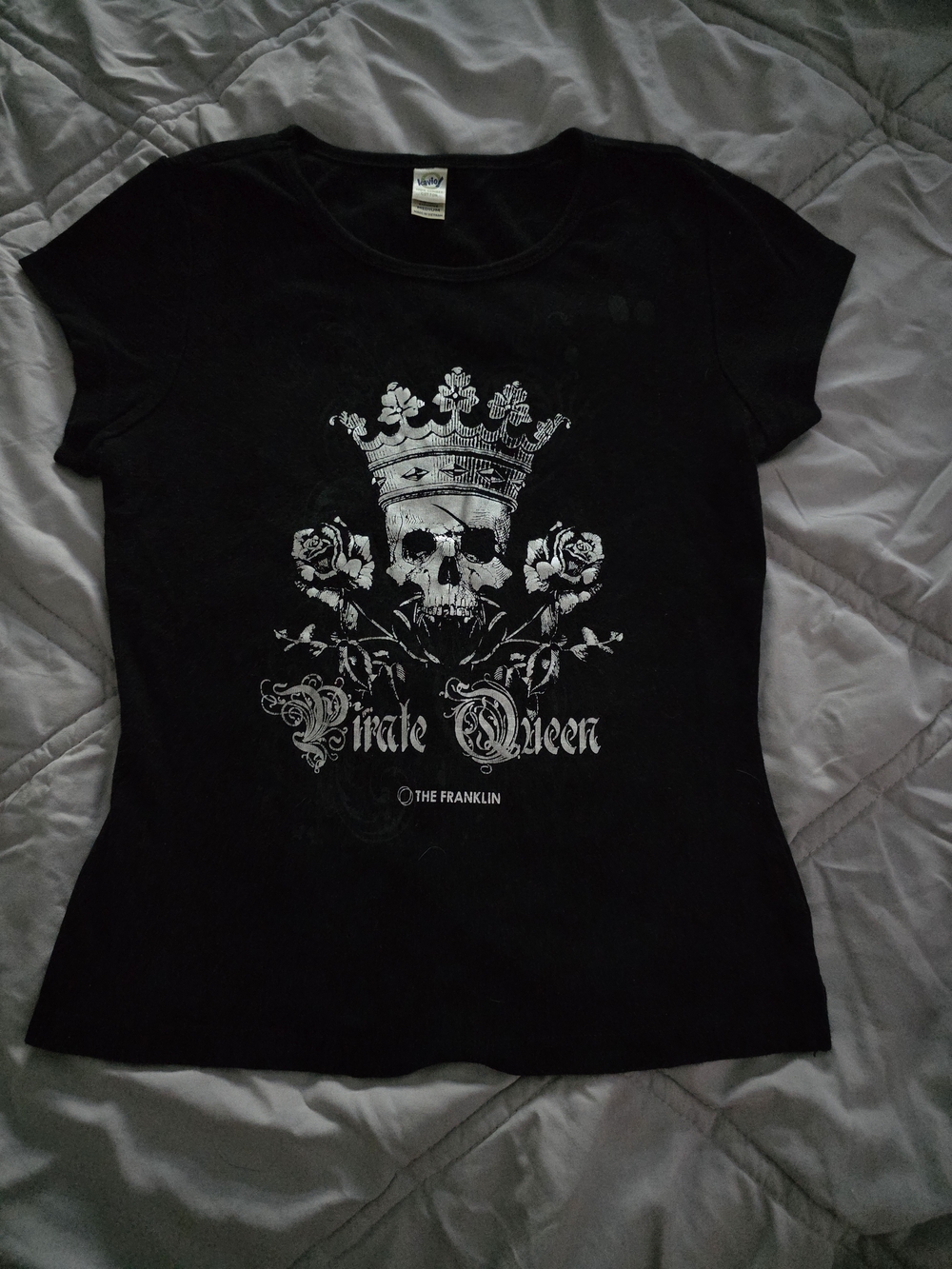 Black "Pirate Queen" Graphic Tee